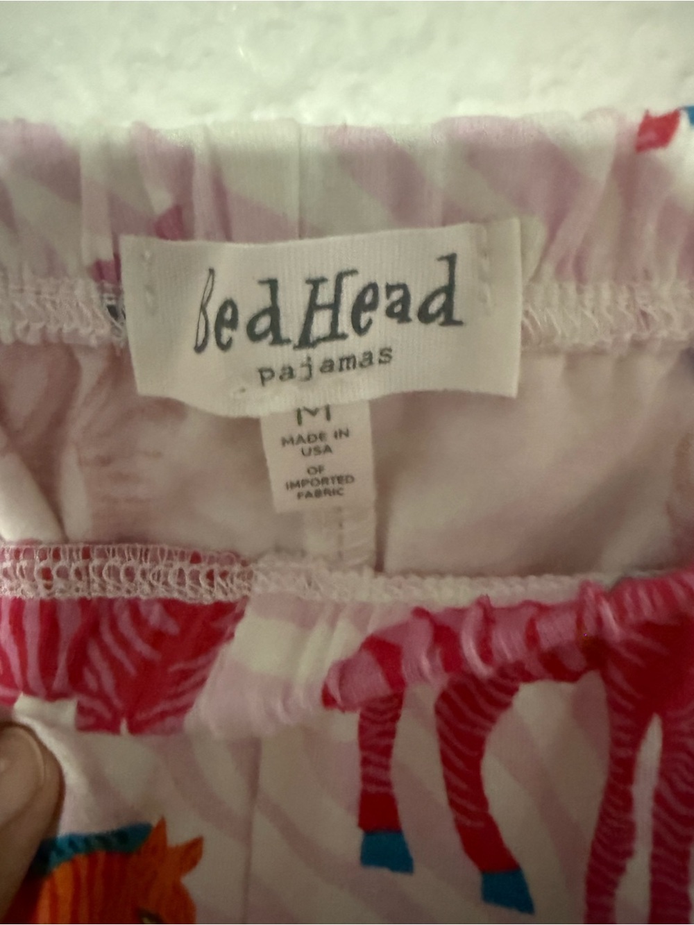 BedHead Set Pink Multi Zebra-Print Button-Front. B2 - Picture 7 of 16